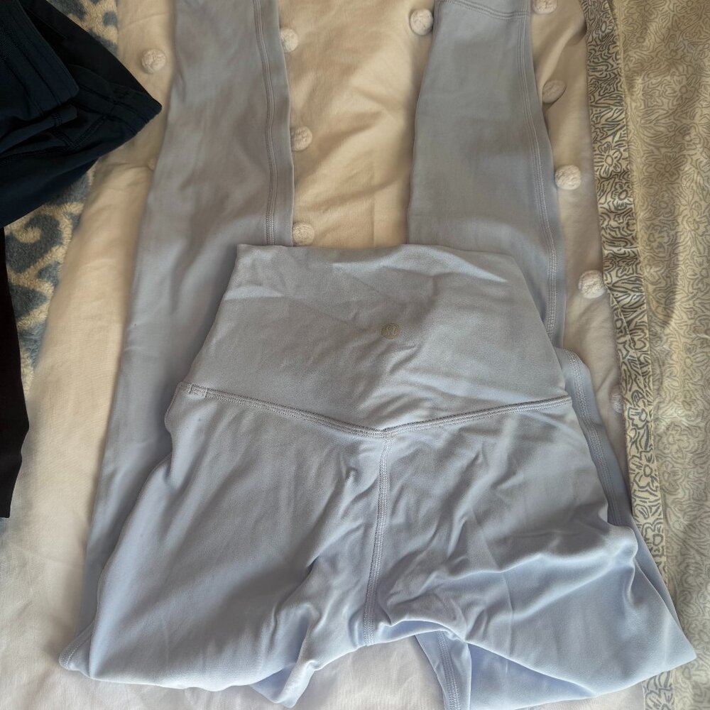 Size 0 Lululemon light blue Align leggings